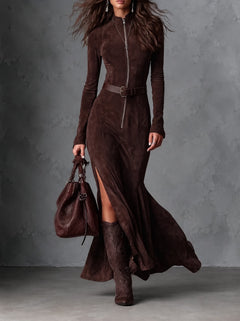 Marcella · Vestido largo con cinturón