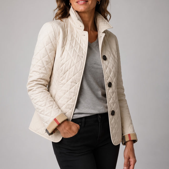 Aurora · Chamarra acolchada ligera beige
